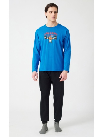 minerva ανδρική πυτζάμα the beast - μπλέ ελεκτρίκ σε προσφορά