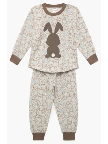 minerva βρεφική πυτζάμα bunny - εκρού σε προσφορά