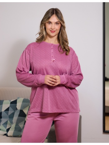 γυναικεία πυτζάμα plus size - βατόμουρο σε προσφορά