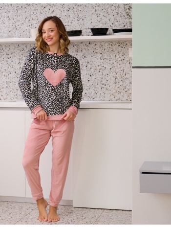 γυναικεία πυτζάμα βελούδινη - ροζ σε προσφορά