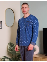 ανδρική πυτζάμα χειμερινή - μπλέ