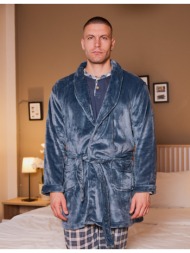 ανδρική ρόμπα βελούδινη μονόχρωμη - ράφ