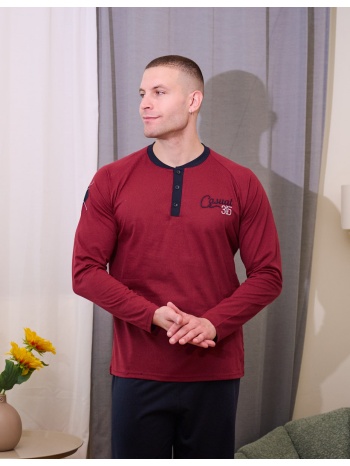 aνδρική πυτζάμα - μπορντώ σε προσφορά