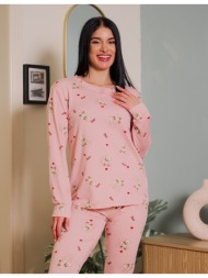 γυναικεία πυτζάμα με αρκουδάκια - ροζ