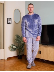 ανδρική πυτζάμα γούνινη - γκρί