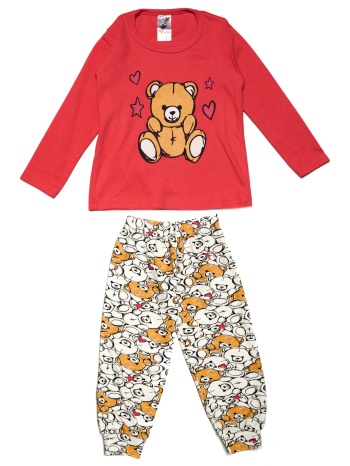 παιδική πυτζάμα με αρκουδάκι - καρπούζι σε προσφορά