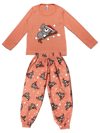 παιδική πυτζάμα με κοάλα - σομόν σε προσφορά