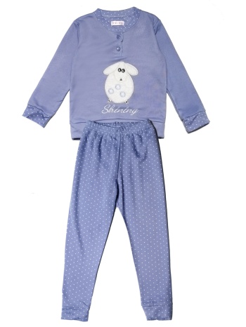 παιδική πυτζάμα χειμερινή - λιλά σε προσφορά