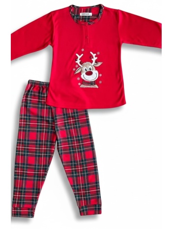 παιδική πυτζάμα χριστουγεννιάτικη - κόκκινο σε προσφορά