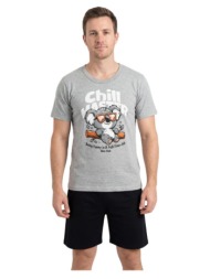 nina club ανδρική πυτζάμα με κοάλα - γκρί