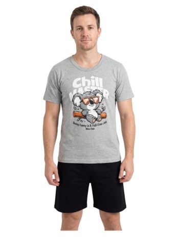 nina club ανδρική πυτζάμα με κοάλα - γκρί σε προσφορά