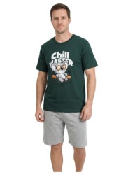 nina club ανδρική πυτζάμα με κοάλα - πράσινο