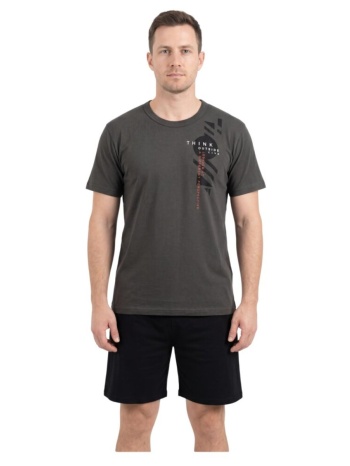 nina club ανδρική πυτζάμα καλοκαιρινή - ανθρακί σε προσφορά