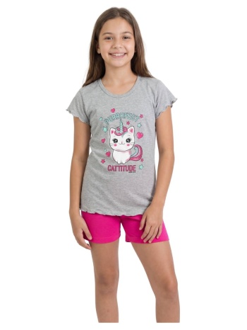 nina club παιδική πυτζάμα για κορίτσι - γκρί σε προσφορά