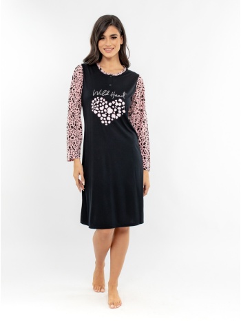 γυανικεία πιτζάμα καλοκαιρινή με σχέδιο φιόγκο - μπλέ