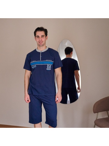ανδρική πυτζάμα καλοκαιρινή - μπλέ σε προσφορά