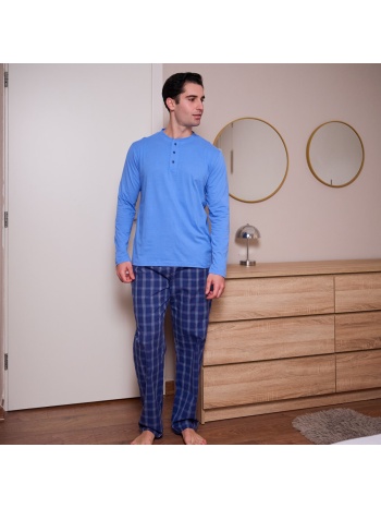ανδρική πυτζάμα - σιέλ σε προσφορά
