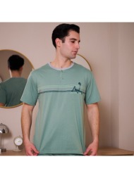 ανδρική πυτζάμα - φυστικί