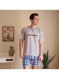 ανδρική πυτζάμα καλοκαιρινή - γκρί