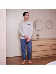 ανδρική πυτζάμα ανοιξιάτικη - γκρί