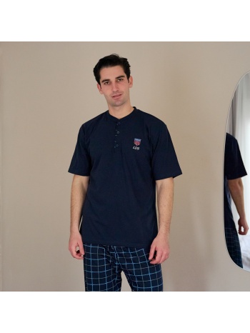 aνδρική πυτζάμα ανοιξιάτικη - μπλέ σε προσφορά