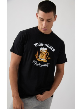 minerva ανδρική πυτζάμα καλοκαιρινή - μαύρο σε προσφορά