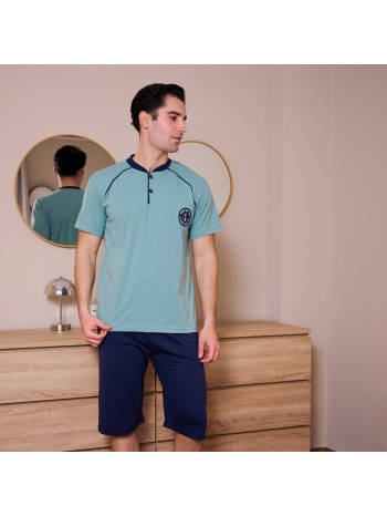 ανδρική πυτζάμα καλοκαιρινή - μέντα σε προσφορά