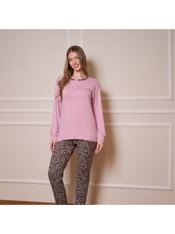 γυναικεία πυτζάμα ανοιξιάτικη - ροζ σε προσφορά