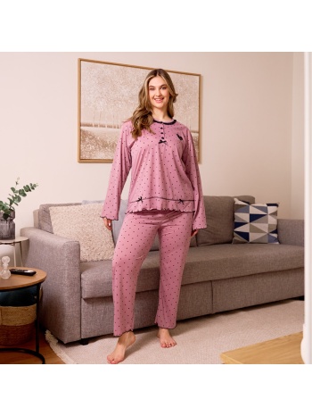 γυναικεία πυτζάμα με καρδούλες plus size - σάπιο μήλο σε προσφορά