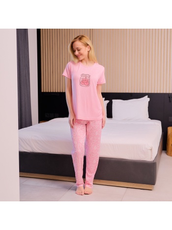 γυναικεία πυτζάμα ανοξιάτικη - ροζ σε προσφορά