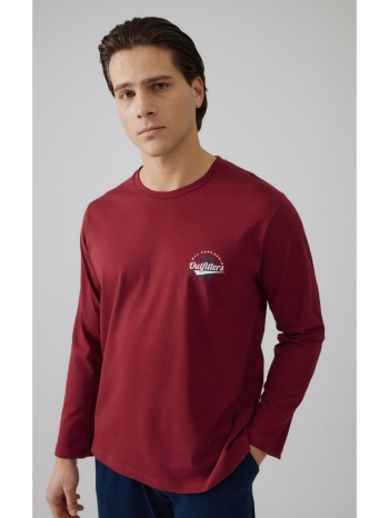 minerva ανδρική πυτζάμα outfitters - μπορντώ σε προσφορά