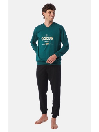 minerva ανδρική πυτζάμα focus - πράσινο σε προσφορά