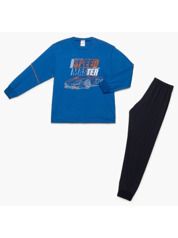 minerva παιδική πυτζάμα speed - μπλέ ελεκτρίκ σε προσφορά