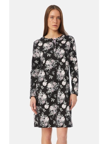 minerva γυναικεία νυχτικιά φλοράλ - μαύρο σε προσφορά