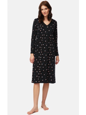 minerva γυναικεία νυχτικιά φλοράλ - μαύρο σε προσφορά