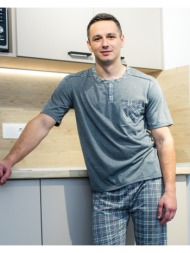 ανδρική πυτζάμα καλοκαιρινή - γκρί