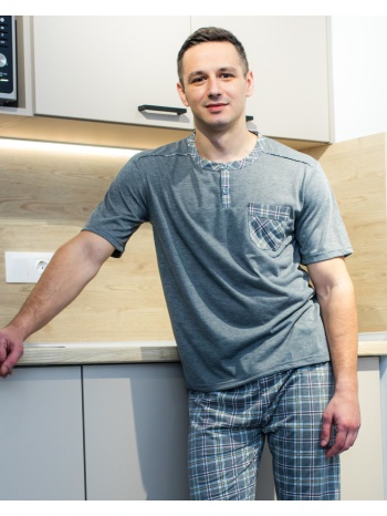 ανδρική πυτζάμα καλοκαιρινή - γκρί σε προσφορά