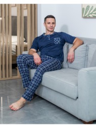 ανδρική πυτζάμα καλοκαιρινή - μπλέ
