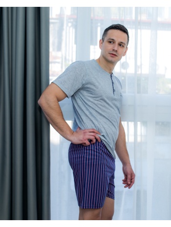 ανδρική πυτζάμα καλοκαιρινή - γκρί σε προσφορά