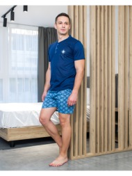 ανδρική πυτζάμα καλοκαιρινή - μπλέ