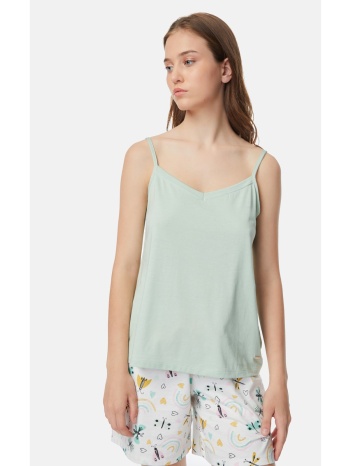 minerva γυναικείο τοπ πυτζάμας - βεραμάν σε προσφορά