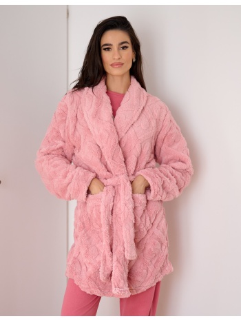γυναικεία ρόμπα μονόχρωμη - ροζ σε προσφορά
