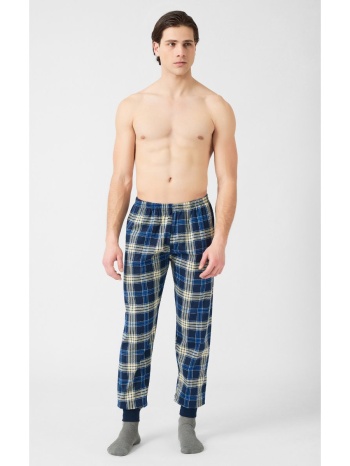 minerva ανδρικό παντελόνι πυτζάμας - μπλε-κίτρινο σε προσφορά