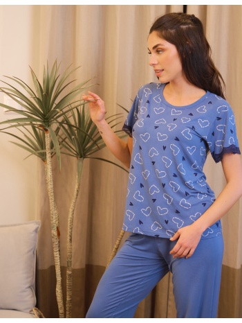 γυναικεία πυτζάμα με καρδούλες - ράφ σε προσφορά