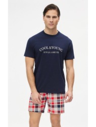 minerva ανδρική πυτζάμα καλοκαιρινές - μαρίν