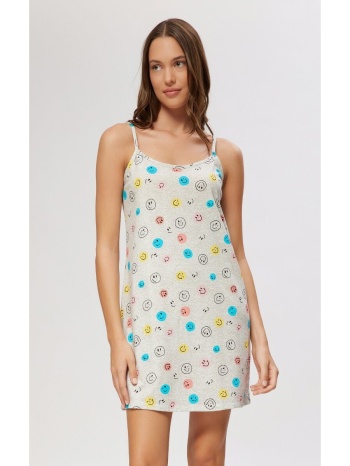 minerva γυναικείο νυχτικάκι μπριτέλα - γκρί σε προσφορά