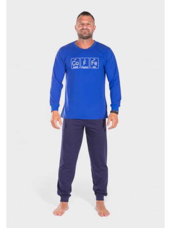 πιτζάμα ανδρική βαμβακερή nina club co f fe blue σε προσφορά