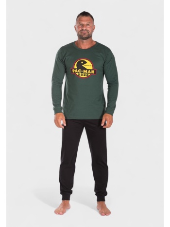 πιτζάμα ανδρική βαμβακερή nina club pac - man green σε προσφορά