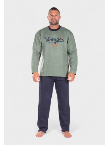 πιτζάμα ανδρική φούτερ collection vintage green σε προσφορά