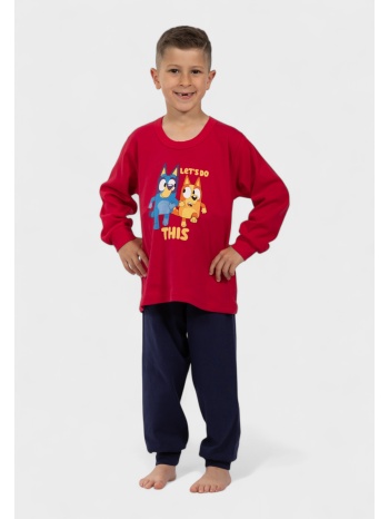 παιδική πιτζάμα bluey nina club κόκκινη | 100% βαμβακερή σε προσφορά